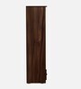 Trois 3 Door Wardrobe in Dark Walnut Finish with Mirror