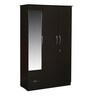 Trois 3 Door Wardrobe in Wenge Finish with Mirror