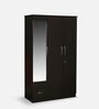 Trois 3 Door Wardrobe in Wenge Finish with Mirror