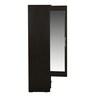 Trois 3 Door Wardrobe in Wenge Finish with Mirror