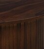 Troms Sheesham Wood Round Coffe Table In Scratch Resistant Provincial Teak Finish