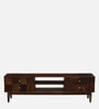 Troms Sheesham Wood TV Unit In Scratch Resistant Provincial Teak Finish