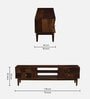 Troms Sheesham Wood TV Unit In Scratch Resistant Provincial Teak Finish