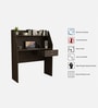 Tron Hutch Desk in Dark Wenge Colour