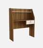 Tron Hutch Desk in Lyon Teak & White Colour