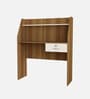 Tron Hutch Desk in Lyon Teak & White Colour