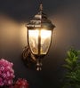 Smily Black Metal Outdoor Wall Light