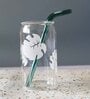 Tropical Can Glass with straw