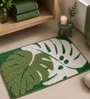 Green Tropical Leaf Bath Mat (40x60 CM)