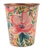 Tropical Lilies 275ml Cream & Pink Everyday Glass