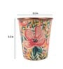 Tropical Lilies 275ml Cream & Pink Everyday Glass