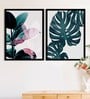 Tropical Matte Multicolour Plastic Framed Floral Art Print