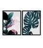 Tropical Matte Multicolour Plastic Framed Floral Art Print
