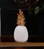 Tropical Pineapple White Polyresin Showpiece