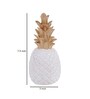 Tropical Pineapple White Polyresin Showpiece