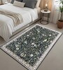 Tropical Printed Polyester 3 X 5 Feet Machine Made Carpet