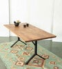 Tropical Solid Wood Treeline Table 6 Seater In Natural Colour