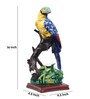 Tropical Treasure Parrot Multicolour Polyresin Figurine