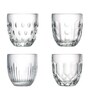 Troquet Transparent Glass ( Set of 4 ) Tumbler Glass