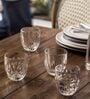 Troquet Transparent Glass ( Set of 4 ) Tumbler Glass