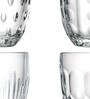 Troquet Transparent Glass ( Set of 4 ) Tumbler Glass