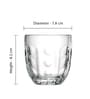Troquet Transparent Glass ( Set of 6 ) Tumbler Glass