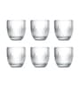 Troquet Transparent Glass ( Set of 6 ) Tumbler Glass