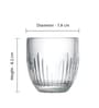 Troquet Transparent Glass ( Set of 6 ) Tumbler Glass