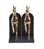 Trotting Horse Set Of 2 Gold Aluminium Bookends