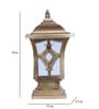 Trovian Gold Aluminium Gate Light  | B22 holder | without Bulb |  Eliante