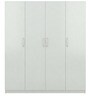 Troy Four Door Wardrobe in Asian Frosty White Finish