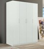 Troy Four Door Wardrobe in Asian Frosty White Finish