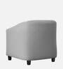 Troy Velvet Fabric Lounge Chair In Grey Finish