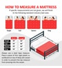 Tru Spring with NPSS Tech. HR Foam 6 Inches King Size Mattress in Red Colour