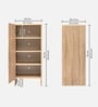 Trudo  10 Pair Shoe Cabinet In Oak & White finish