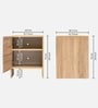Trudo 6 Pair Shoe Cabinet In Oak & White finish