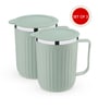 Green Plastic Insulated 400 ml Coffee Mug