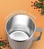 Brown Plastic Insulated 400 ml Coffee Mug