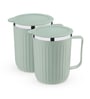 Green Plastic Insulated 400 ml Coffee Mug