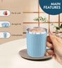 Blue Plastic Insulated 400 ml Coffee Mug