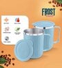 Blue Plastic Insulated 400 ml Coffee Mug