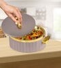 Grey Plastic & Stainless Steel Food Grade Thermoware 2000 ml Casserole
