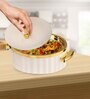 Off WhitePlastic & Stainless Steel Food Grade Thermoware 2000 ml Casserole
