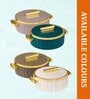 Off WhitePlastic & Stainless Steel Food Grade Thermoware 2000 ml Casserole