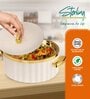 Off WhitePlastic & Stainless Steel Food Grade Thermoware 2500 ml Casserole