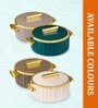 Off WhitePlastic & Stainless Steel Food Grade Thermoware 2500 ml Casserole