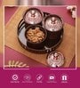 Brown & Rose Gold  Plastic (Set of 4) Condiment Set with Tray