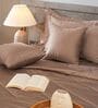 Truffle Taupe 300TC 100% Cotton Solid & Quilted Double Bedding Set