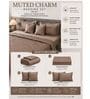 Truffle Taupe 300TC 100% Cotton Solid & Quilted Double Bedding Set