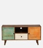 Trumbauer Solid Wood TV Console In Distress Finish For TVs Up To 43"